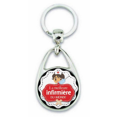 Porte clés "La meilleure infirmière du monde" - Em création