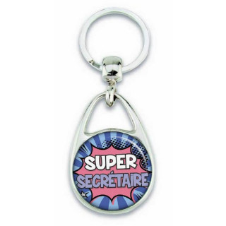 Porte clés "Super secrétaire" - Em création