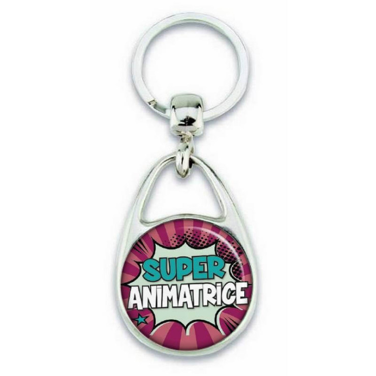 Porte clés "Super animatrice" - Em création