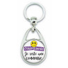 Porte clés "Cette année je reste une connasse" - Em création - Porte-clés Femme