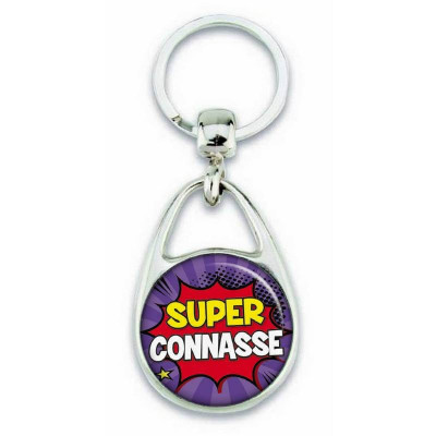 Porte clés "Super connasse" comics - Em création