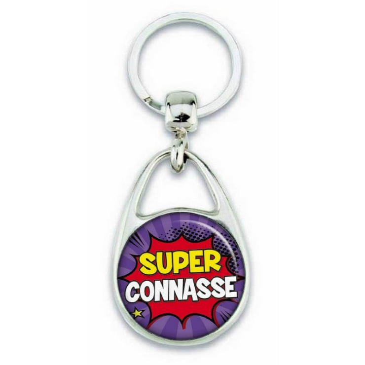 Porte clés "Super connasse" comics - Em création