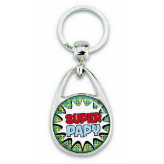 Porte clés "Super papy" comics - Em création