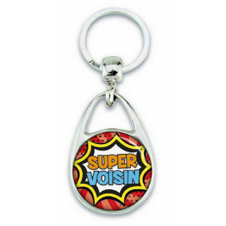 Porte clés "Super voisin" comics - Em création