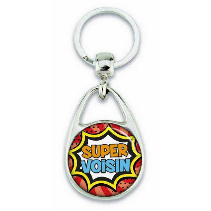 Porte clés "Super voisin" comics - Em création