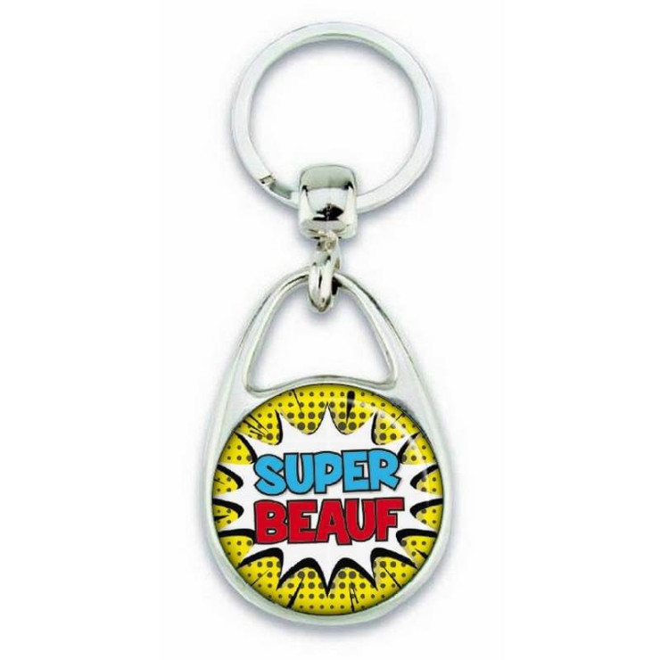 Porte clés "Super beauf" comics - Em création