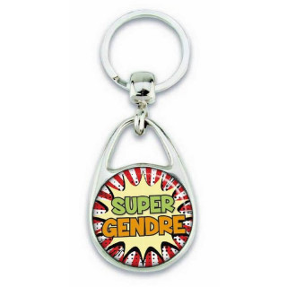 Porte clés "Super gendre" comics - Em création
