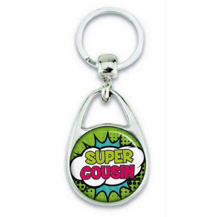 Porte clés "Super cousin" comics - Em création