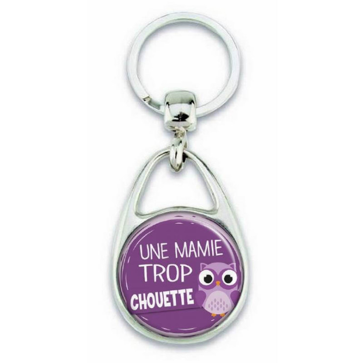 Porte clés "Une mamie trop chouette" - Em création