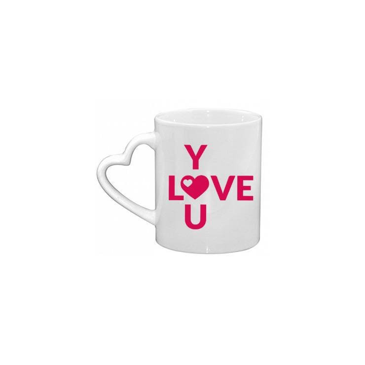 Mug original personnalisé anse coeur - Em création