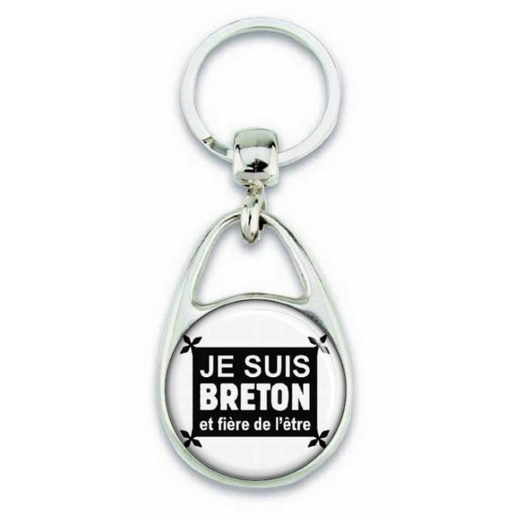Porte clés "suis breton et fière de l'être" - Em création