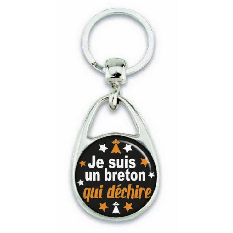 Porte clés "je suis breton déchire" - Em création
