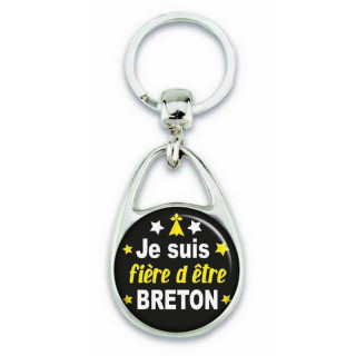Porte clés "je suis fière d'être breton" - Em création