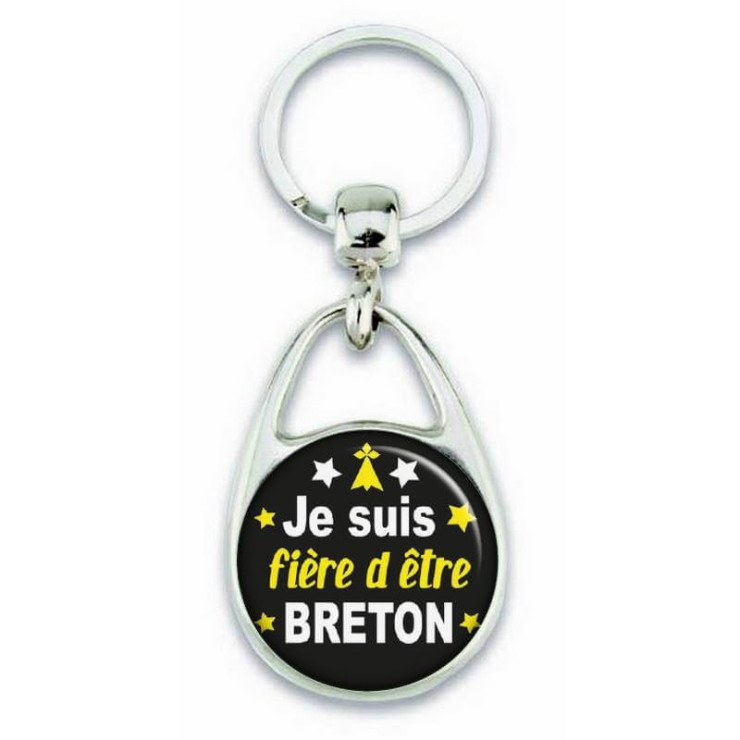 Porte clés "je suis fière d'être breton" - Em création