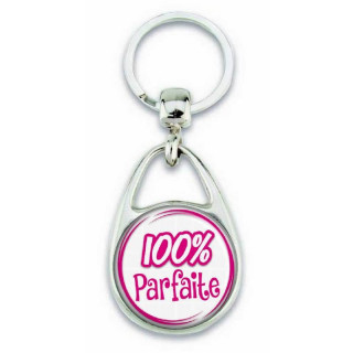 Porte clés "100% parfaite" - Em création