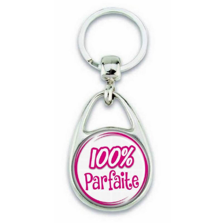 Porte clés "100% parfaite" - Em création