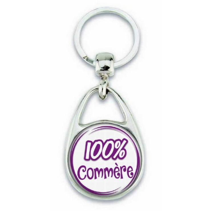       Porte clés "100% Commère" - Em création
    