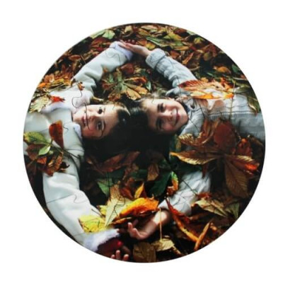 Achat puzzle rond personnalisable 24 pièces