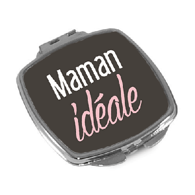 Miroir de poche à clapet 'Maman idéale' - Em création
