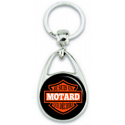 Porte-clefs Motard - Cadeau motard - Porte-clés motard - Angora