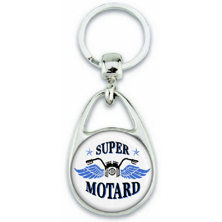       Porte-clés Motard - Cadeau motard - Super motard - passionné de moto
    