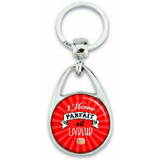 Porte-clés l'homme parfait est Livreur - Angora