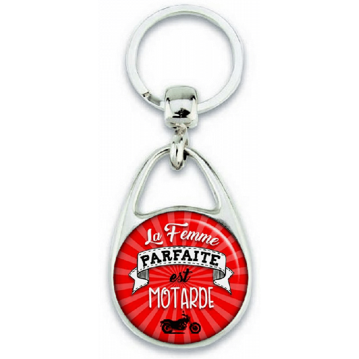 Porte-clés Motarde - Angora