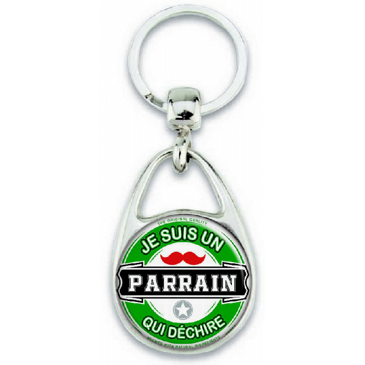       Porte-clés Parrain qui déchire - cadeau simple, utile et plein de caractère
    