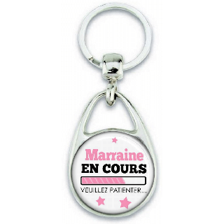 Porte-clés Marraine en cours... Veuillez Patienter - Angora