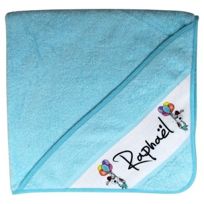 Cape bain personnalisée - Bleu