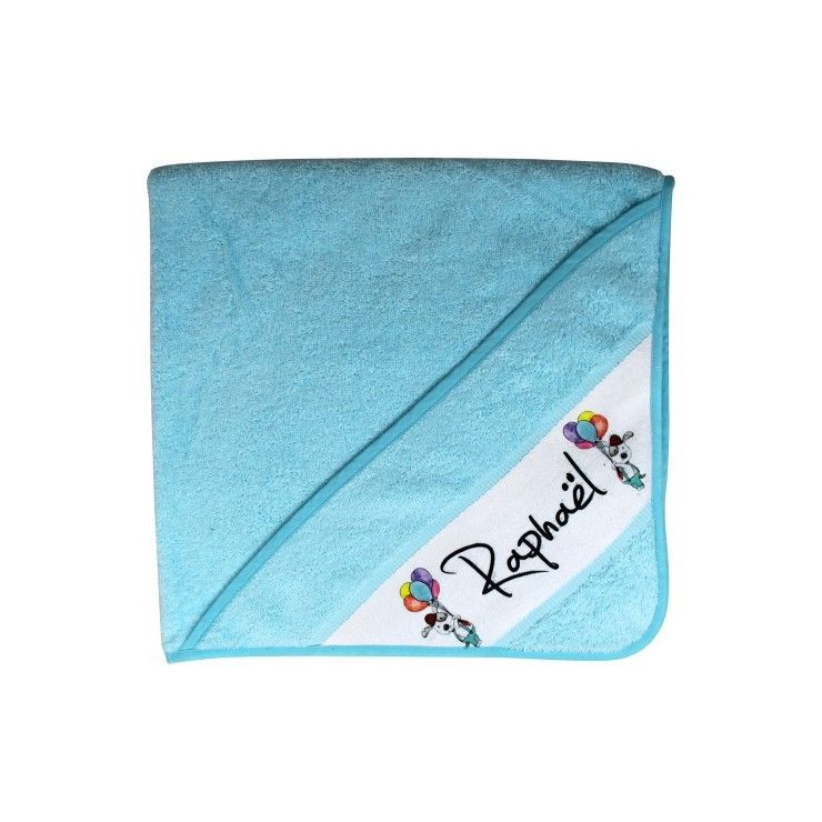 Cape bain personnalisée - Bleu