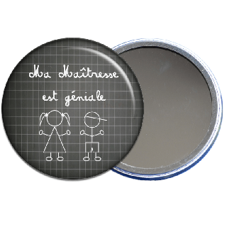 Miroir Maîtresse - Cadeau fin d'année scolaire - angora