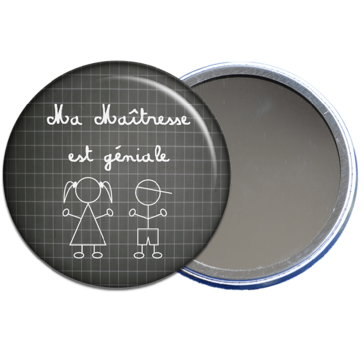 Miroir Maîtresse - Cadeau fin d'année scolaire - angora