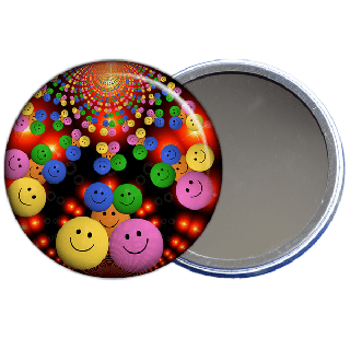 Miroir de poche smiley - angora