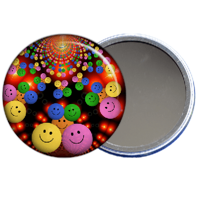 Miroir de poche smiley - angora