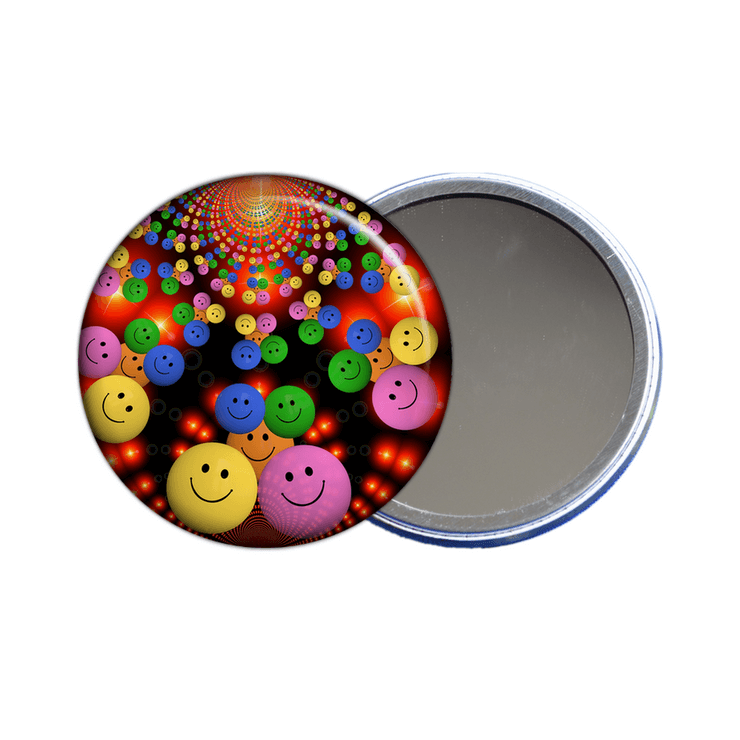 Miroir de poche smiley - angora