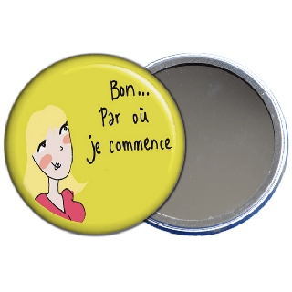 Miroir de poche coquette - Angora