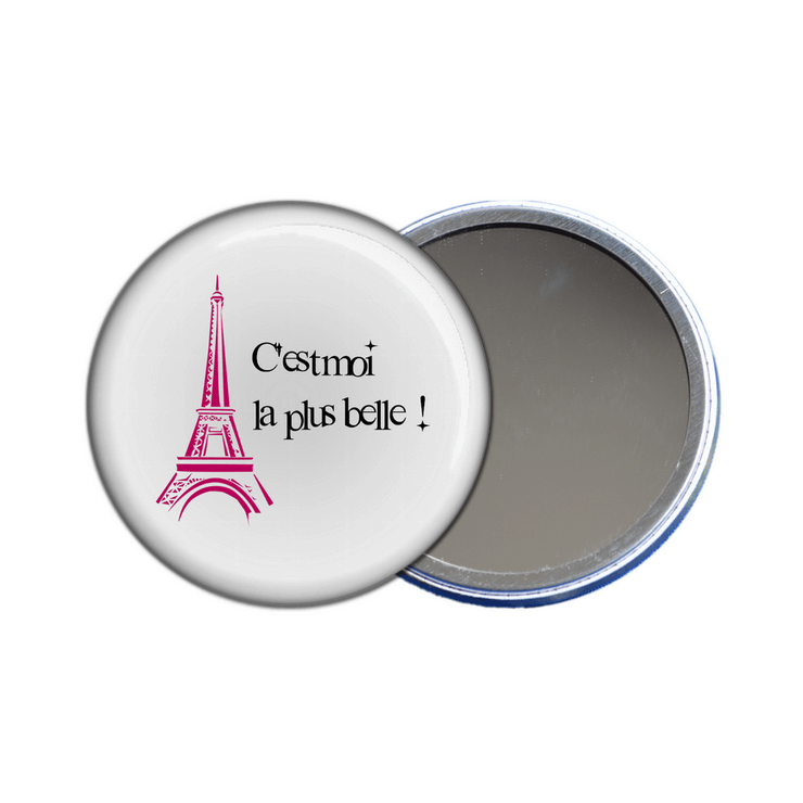 miroir de poche paris-miroir tour eiffel - souvenir de paris- em-creation.fr