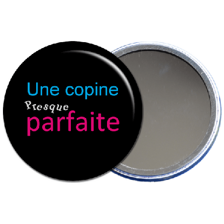       miroir de poche une copine presque parfaite en vente sur em-creation.fr
    
