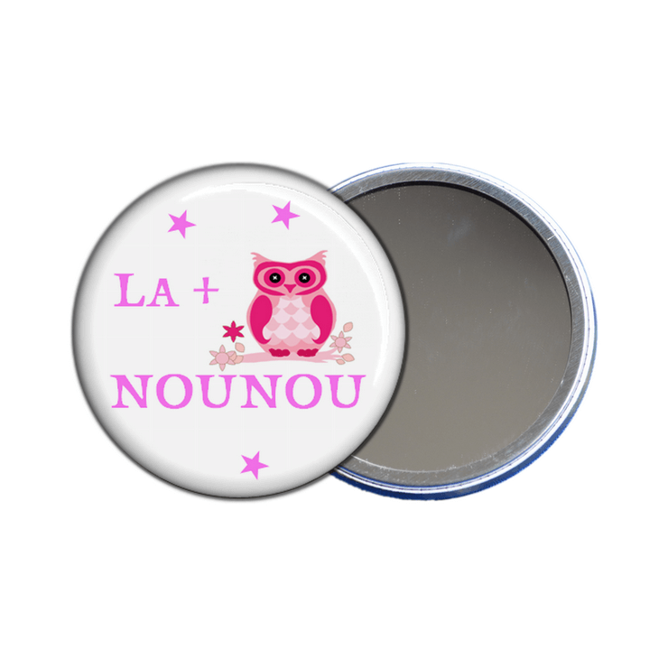 miroir de poche la plus chouette nounou - toutes les idées cadeaux sont sur em-creation.fr