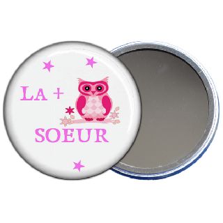 miroir de poche la plus chouette soeur - toutes les idées cadeaux sont sur em-creation.fr