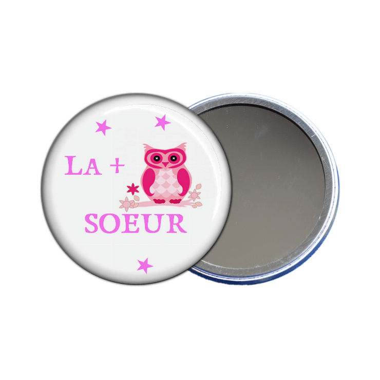 miroir de poche la plus chouette soeur - toutes les idées cadeaux sont sur em-creation.fr