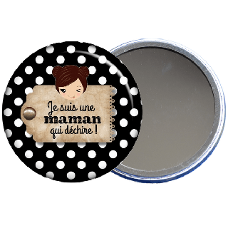 Miroir de poche pour maman en vente sur em-creation.fr