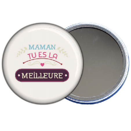       miroir de poche maman tu es la meilleure - toutes les idées cadeaux sont sur em-creation.fr
    