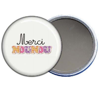 miroir de poche merci nounou - toutes les idées cadeaux sont sur em-creation.fr