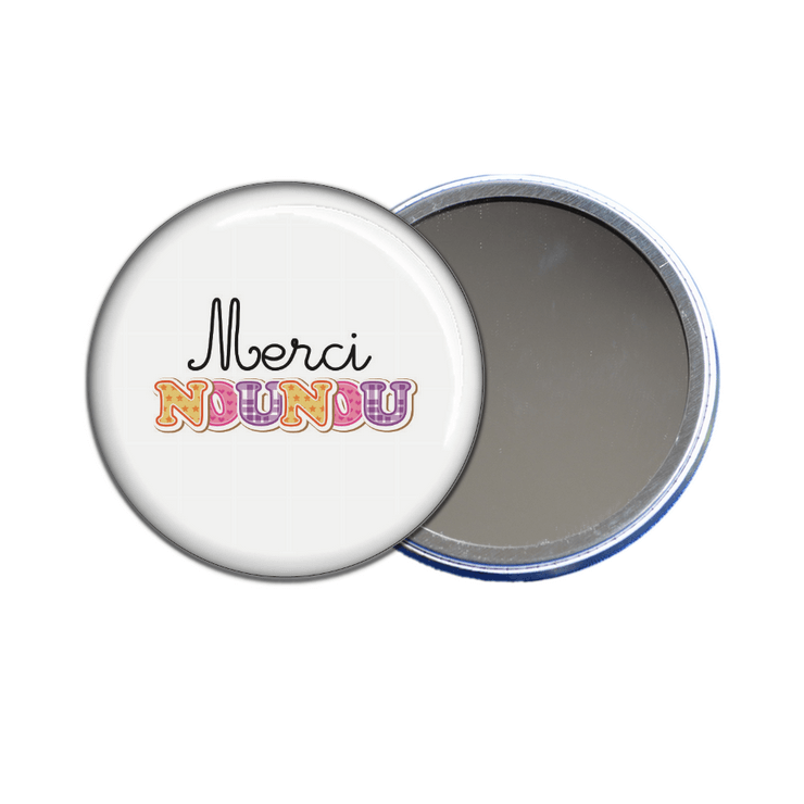 miroir de poche merci nounou - toutes les idées cadeaux sont sur em-creation.fr