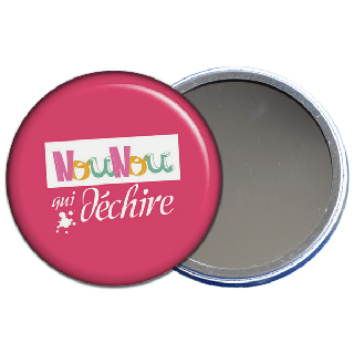 miroir de poche nounou qui déchire rose - toutes les idées cadeaux sont sur em-creation.fr