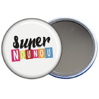 miroir de poche super nounou - toutes les idées cadeaux sont sur em-creation.fr