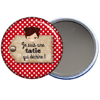 Miroir de poche pour tata en vente sur em-creation.fr