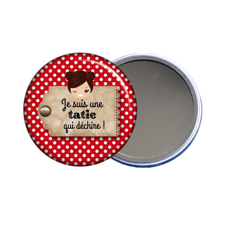Miroir de poche pour tata en vente sur em-creation.fr